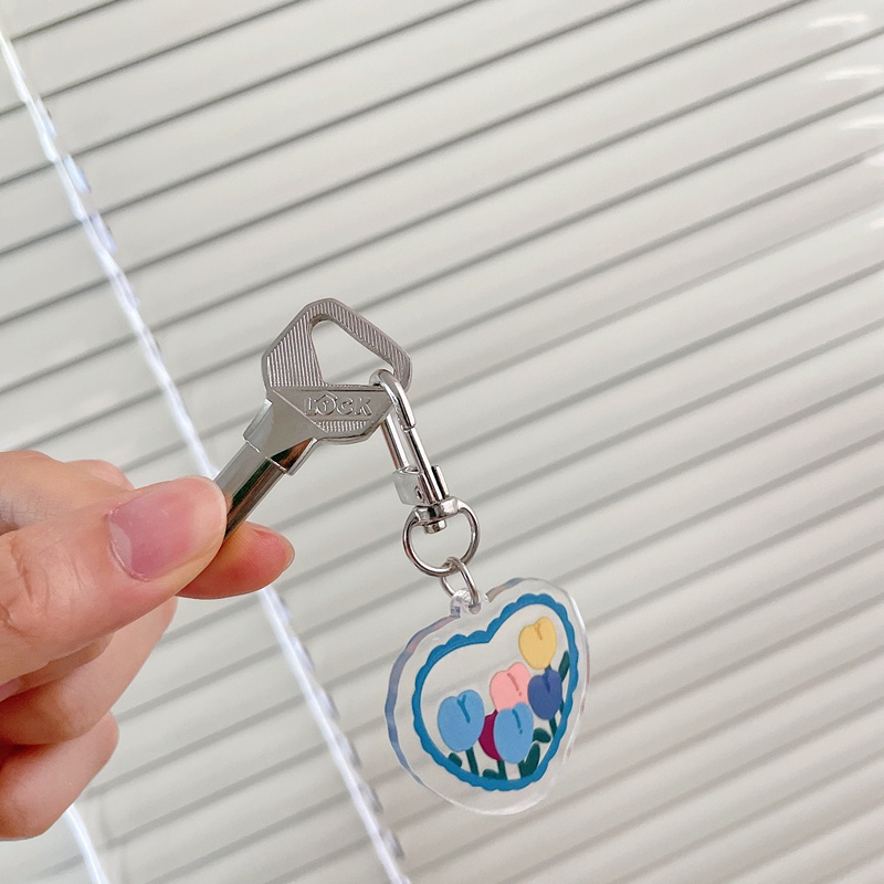 Móc Khóa Hình Hoa Tulip Dễ Thương Có Thể Dùng Làm Móc Khóa/Điện Thoại