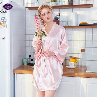 VAPERLA Áo choàng Bride lụa satin mịn đẹp