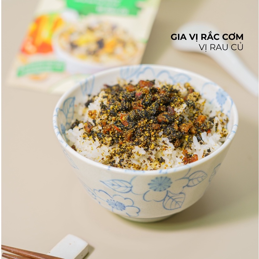 Combo 3 Gói Gia Vị Rắc Cơm Không Bột Ngọt Enzy Cho Bé Ăn Dặm