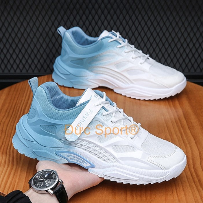 Giày nam sneaker hàn quốc giày độn đế ĐứcSport giầy thể thao nam tập gym chạy bộ thể dục cổ thấp,đế cao su giày hot G242