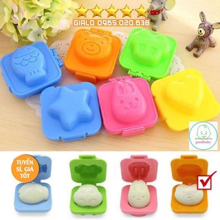 Set 6 khuôn cơm bento ăn dặm kiểu Nhật tạo hình gấu-thỏ dễ thương-vui nhộn-ngộ nghĩnh cho bé