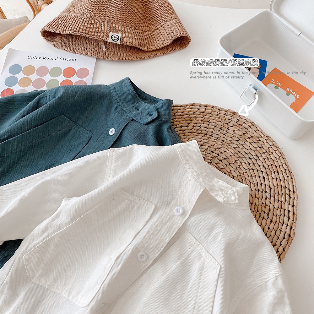 Áo sơ mi phong đáng yêu cách Hàn Quốc thời trang mùa thu cho bé trai