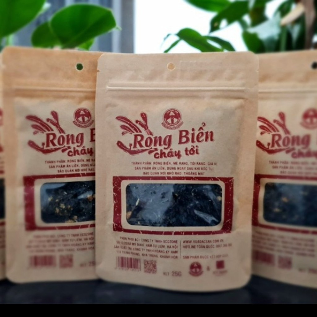 Rong biển cháy tói🔥Rong biển ăn liền🔥Vua đặc sản/Khối lượng 25G/Đặc sản nha trang/Thành phần mè rang/Tỏi rang | BigBuy360 - bigbuy360.vn