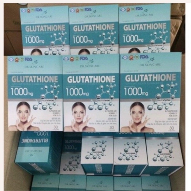 Trắng da GLUTATHIONE 1000 nâng tông tức thì giảm sạm nám mờ nếp nhăn