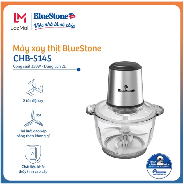 Máy xay thịt Bluestone CHB-5145, bảo hành 2 năm, công suất 350W