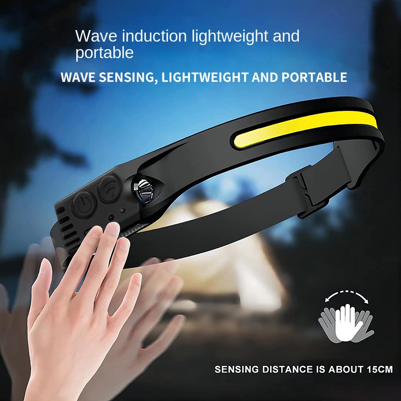 Đèn LED Đeo Đầu Sạc USB Chống Thấm Nước Tiện Dụng