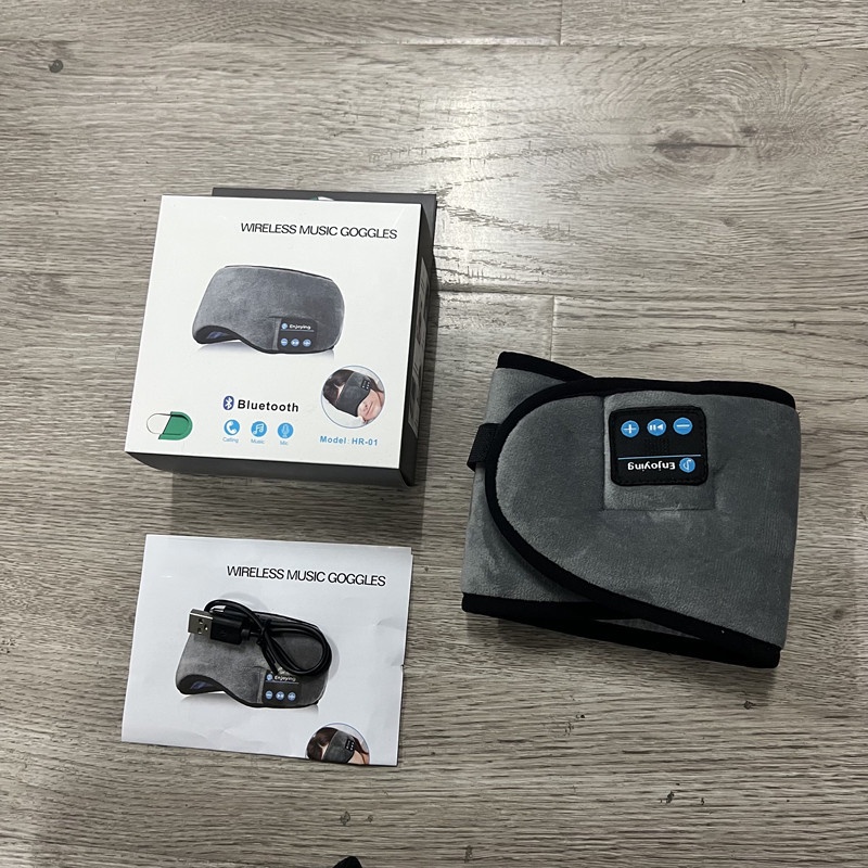 Đồ Bịt Mắt Ngủ Tích Hợp Tai Nghe Kết Nối Bluetooth 5.0 Home Utilities Mềm Mại Thoáng Khí Giúp Ngủ Ngon
