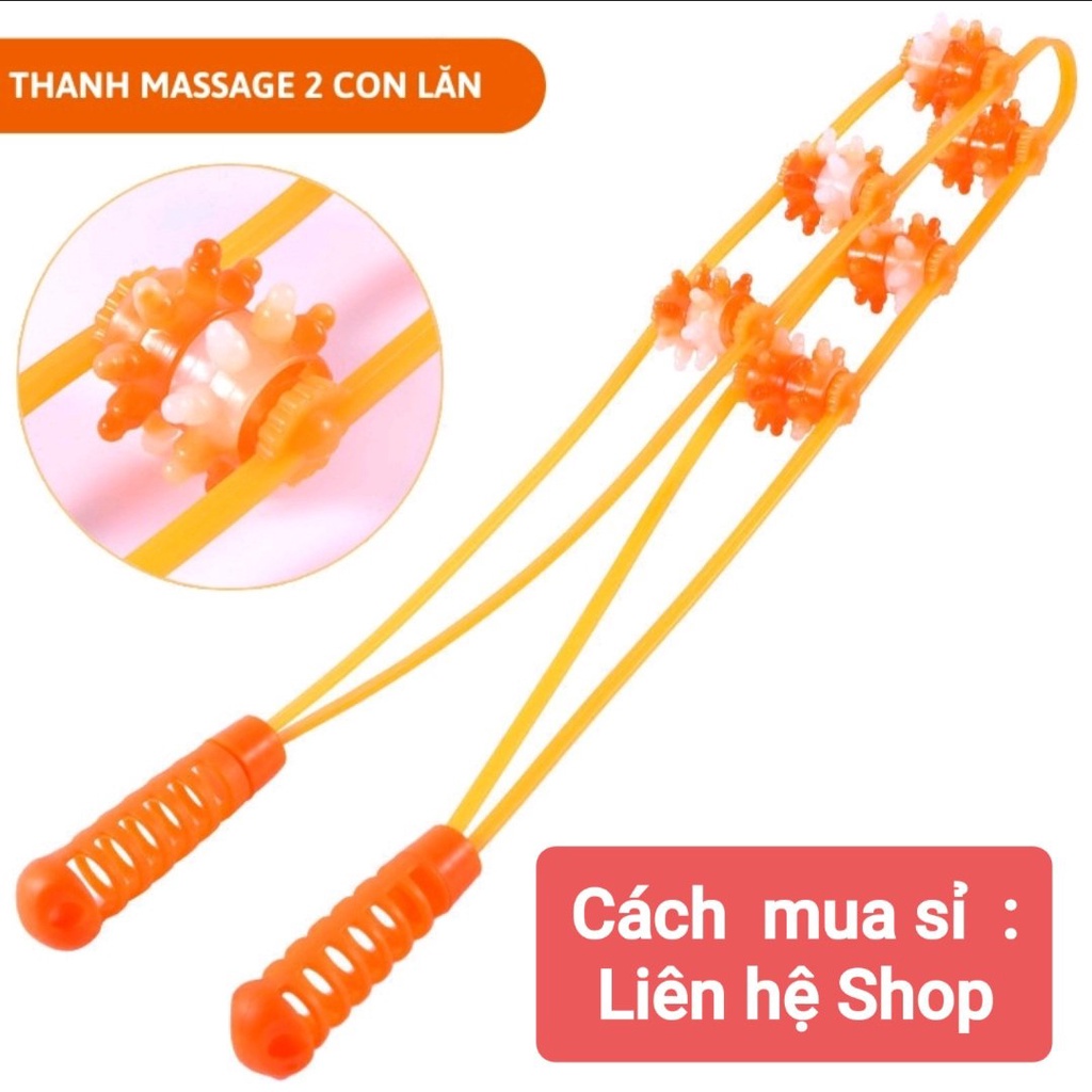 Dây Lăn Massage Vai Gáy, Cột Sống, Cổ, Lưng Khai Thông Kinh Lạc Phục Hồi Sức Khỏe - Yobo
