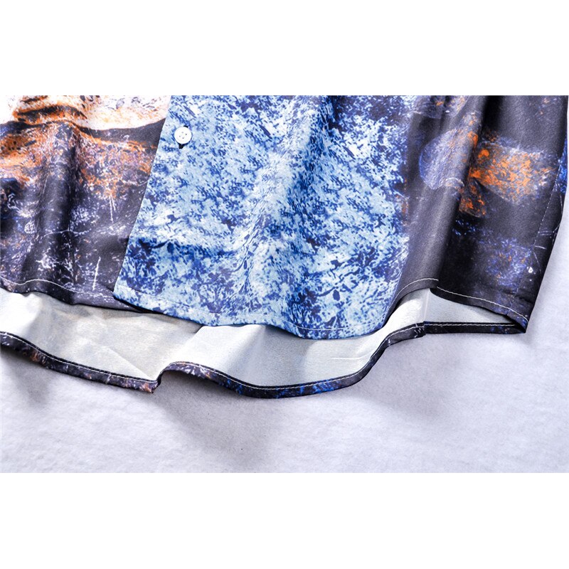 Áo sơ mi nam tay ngắn kiểu dáng retro thời trang phong cách | BigBuy360 - bigbuy360.vn