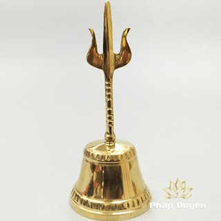 Chuông Lắc Cầm Tay Bằng Đồng Màu Vàng Bóng