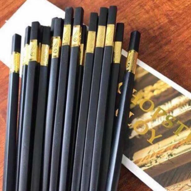 Hộp 10 đôi đũa mạ vàng xuất Nhật