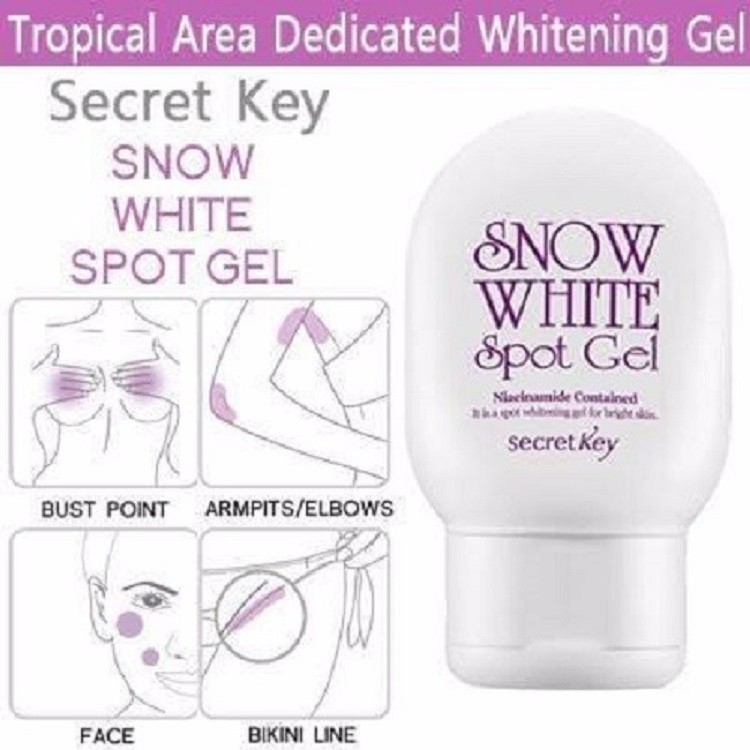 Gel ngừa thâm dưỡng trắng cơ thể Secret Key Snow White Spot Gel 65g