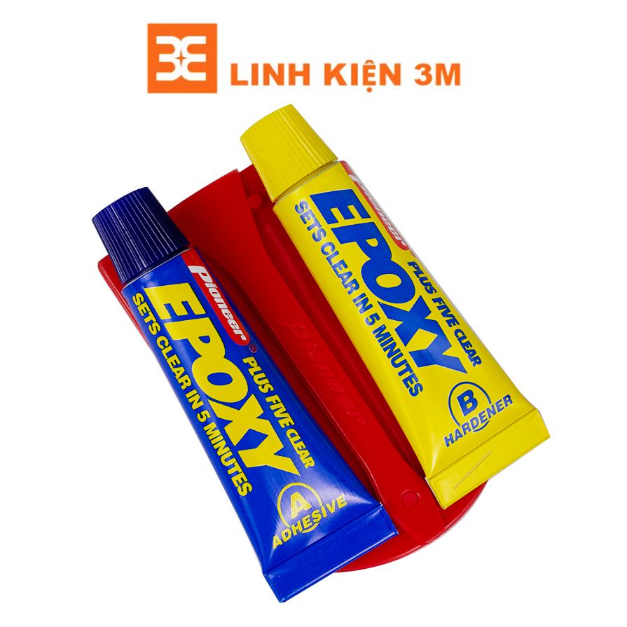 Keo Dán Kim Loại Epoxy Chịu Nhiệt 300 Độ C, Keo Dán 2 Thành Phần, Siêu Chắc, Siêu Bền, Siêu Dính