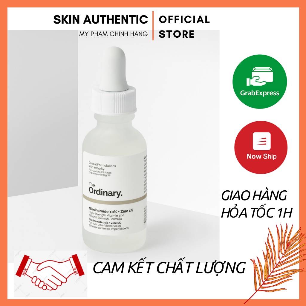 [Bản CANADA] Serum tinh chất dưỡng da The Ordinary Niacinamide 10% + Zinc 1% - Skin.authentic