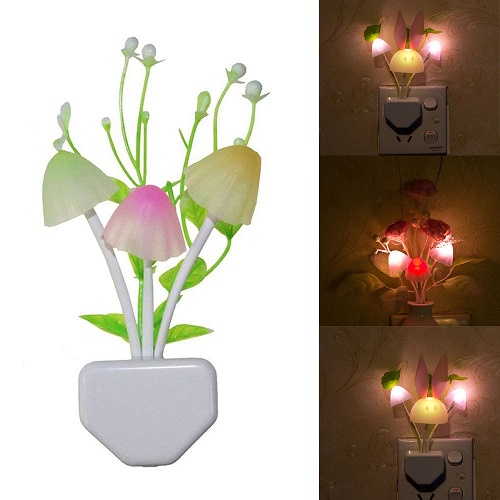 Đèn Ngủ Hình Nấm Có Cảm Biến Tự Động Bật/Mở Gắn Phòng Ngủ, Lối Đi Nhà Vệ Sinh, Nhà Bếp