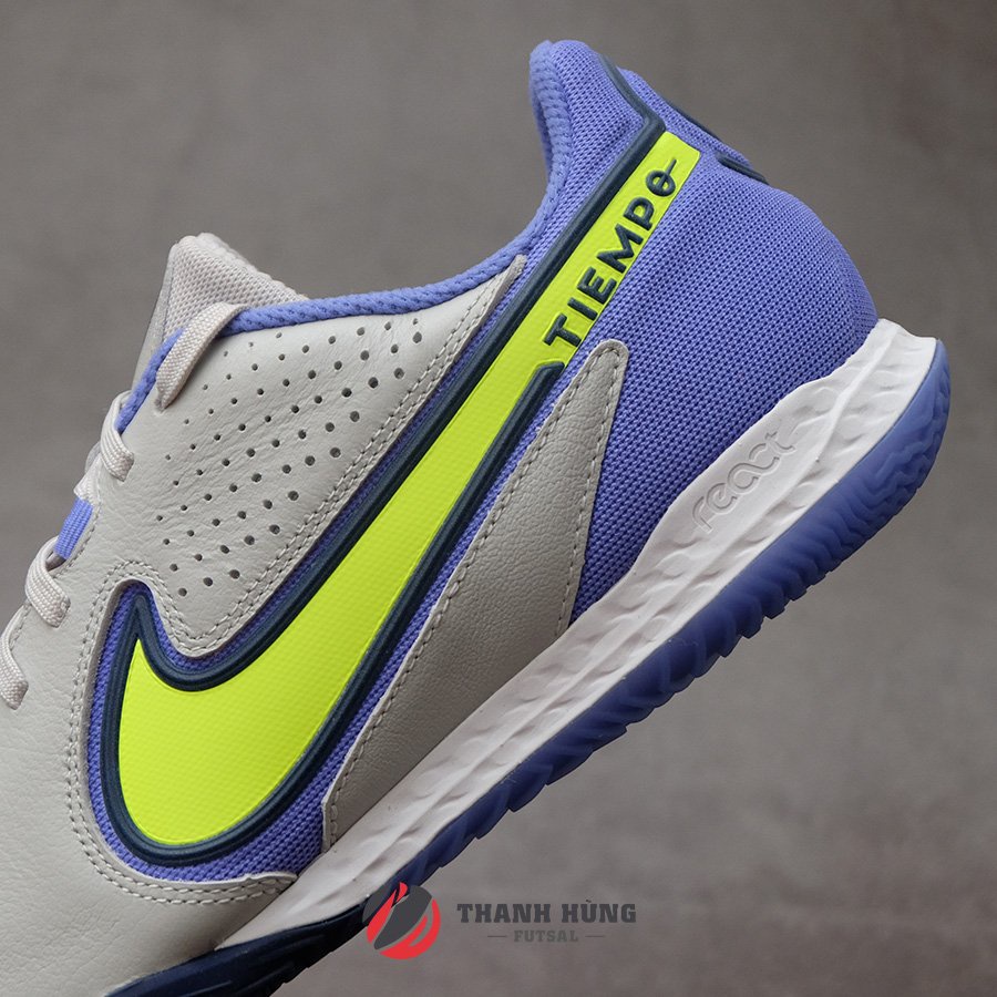 GIÀY ĐÁ BÓNG CHÍNH HÃNG NIKE REACT TIEMPO LEGEND 9 PRO IC - DA1183-075 - XÁM/TÍM