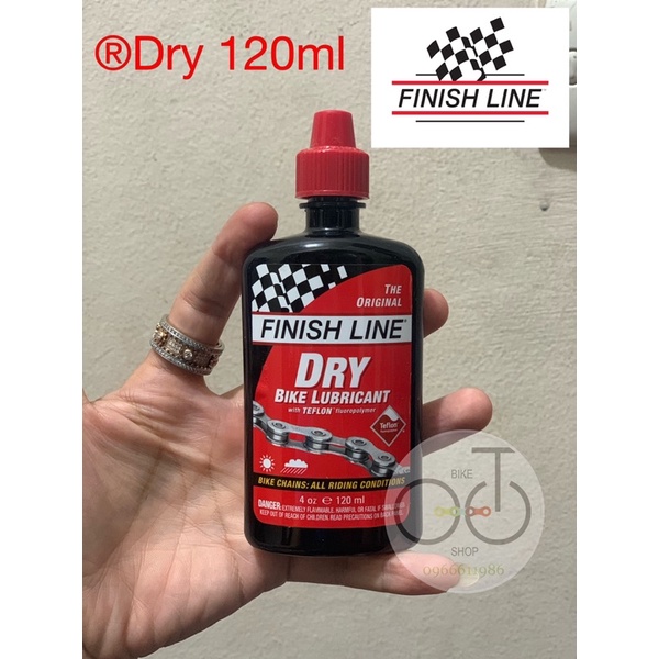 Dầu xích xe đạp Finish Line 120ml Dry sáp chuyên dụng cho xe đạp