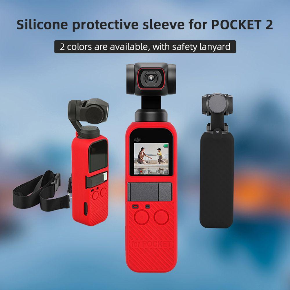 BTLIMER Ốp Bảo Vệ Máy DJI Osmo Pocket 2 Kèm Dây Đeo Tiện Lợi