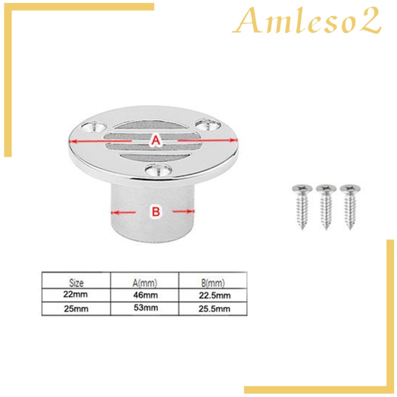 Bộ 2 Nắp Đậy Cống Thoát Nước Bằng Thép Không Gỉ 7 / 8inch Cho Tàu Thuyền | BigBuy360 - bigbuy360.vn