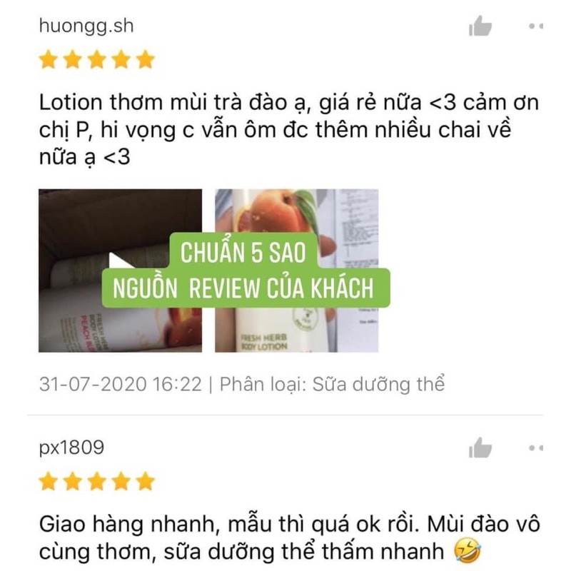 SỮA TẮM NATURE REPUBLIC FRESH HERB PEACH BLOSSOM BODY WASH