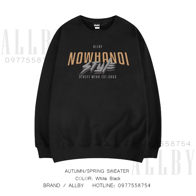 Áo sweater nam nữ Now Hà Nội Style , áo nỉ thu đông nam nữ form rộng Unisex - Allby | BigBuy360 - bigbuy360.vn