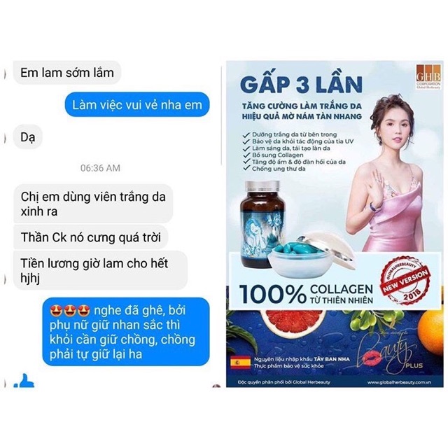 Viên uống trắng da Ngọc Trinh _Beauty plus. | BigBuy360 - bigbuy360.vn