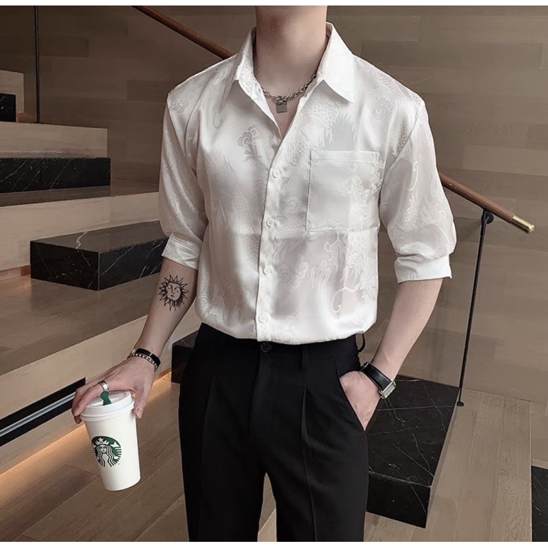 Hàng order] Áo sơ mi satin cổ điển-QB STORE | BigBuy360 - bigbuy360.vn