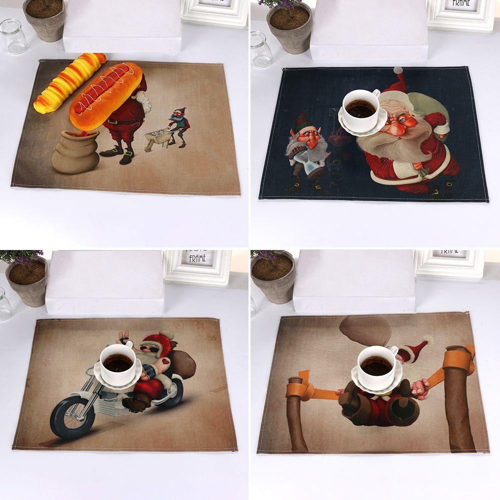 FOREVER Thảm Trải Bàn Ăn Họa Tiết Giáng Sinh