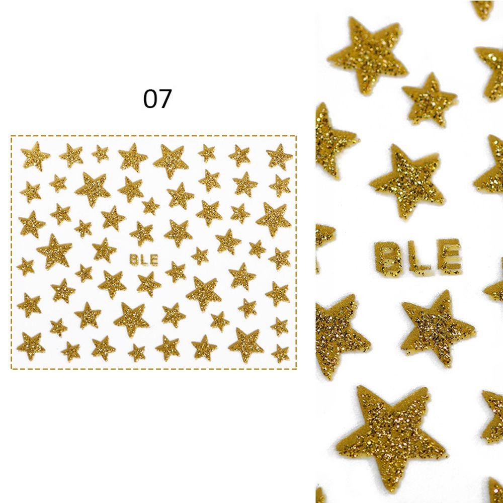 1 Miếng Dán Trang Trí Móng Tay 3D Lấp Lánh Dành Cho Bé Gái