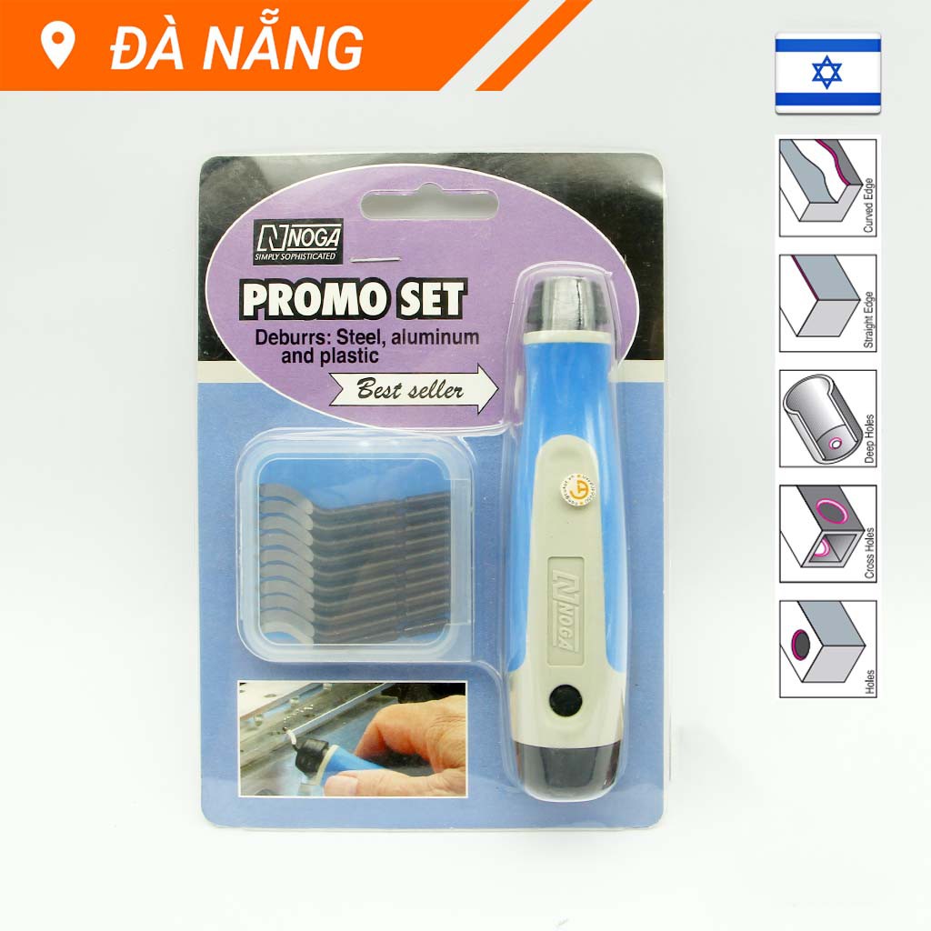 Bộ dụng cụ, dao cạo, dao gọt bavia NG8150 của Noga Isael