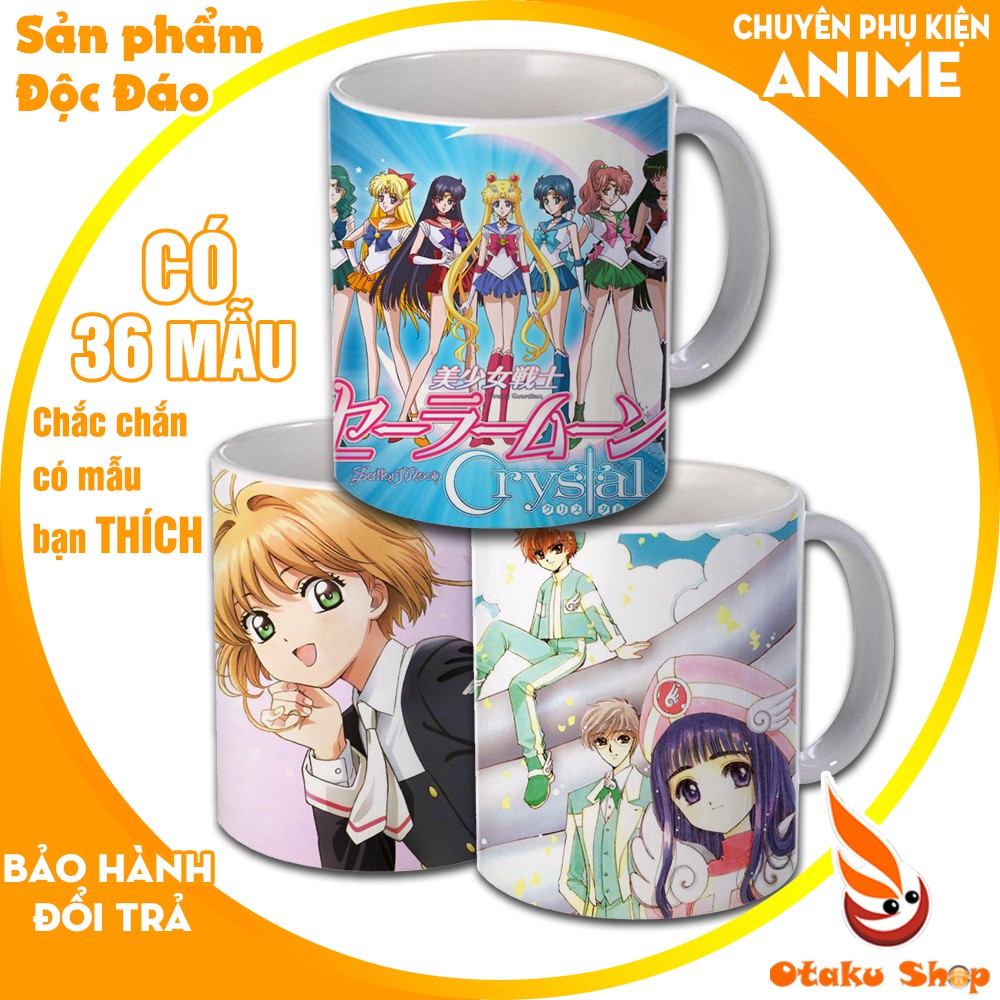 {24 Mẫu} Ly sứ in hình Anime Cardcaptor Sakura + Sailor Moon Cốc uống nước đẹp làm quà tặng đặc biệt giá trị và ý nghĩa