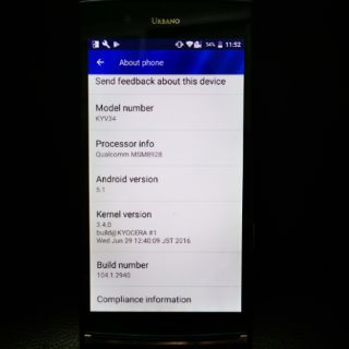 Điện Thoại Kyocera Urbano v02
