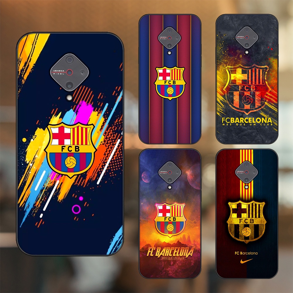 Ốp lưng Vivo S1 Pro viền đen in hình Barcelona Barca