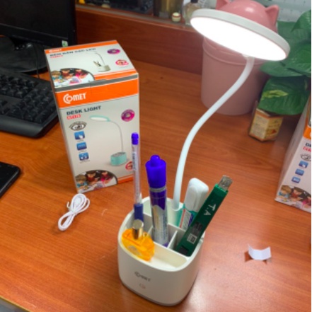 Đèn bàn sạc Led COMET CT178 công suất 3W, có ngăn đựng dụng cụ