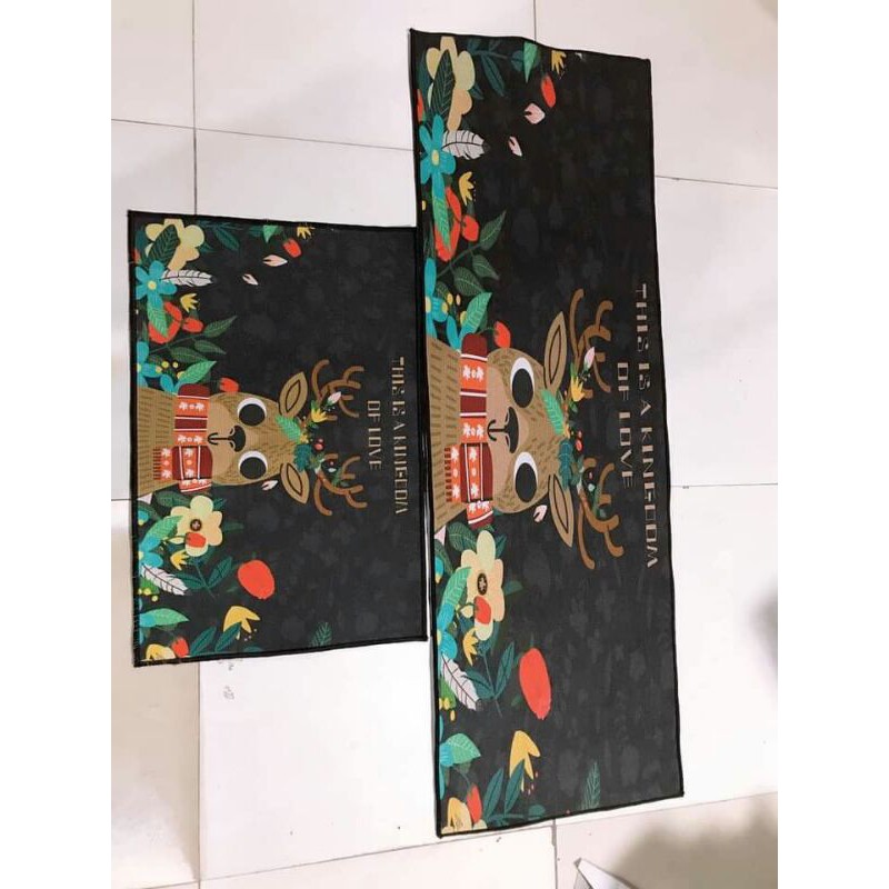 Bộ 2 thảm nhà bếp 3D