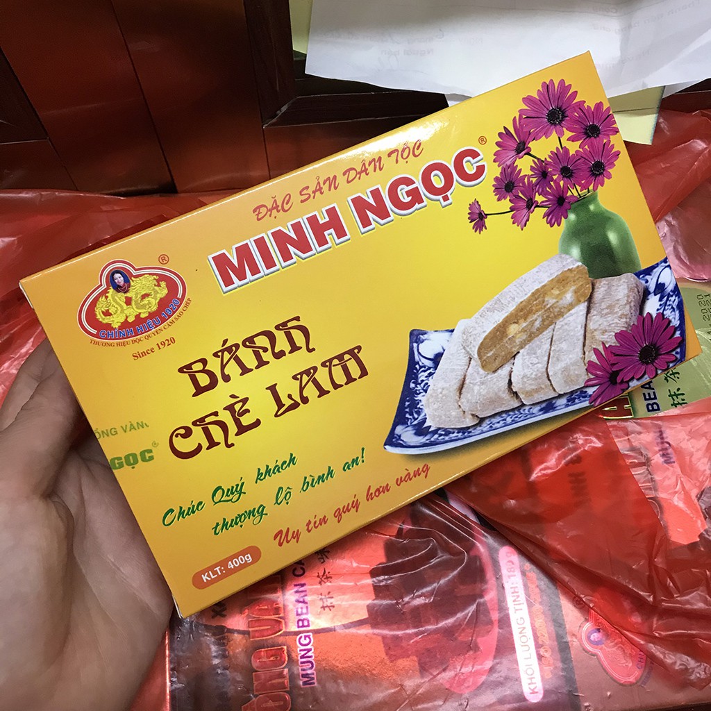 Bánh chè lam cổ truyền Hà Nội thương hiệu Minh Ngọc dẻo mềm thơm 400g