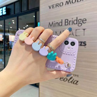 Ốp Iphone ⚡️ 𝐅𝐑𝐄𝐄 𝐒𝐇𝐈𝐏 ⚡️ Ốp Lưng Điện Thoại Iphone Case Màu+ Móc thỏ