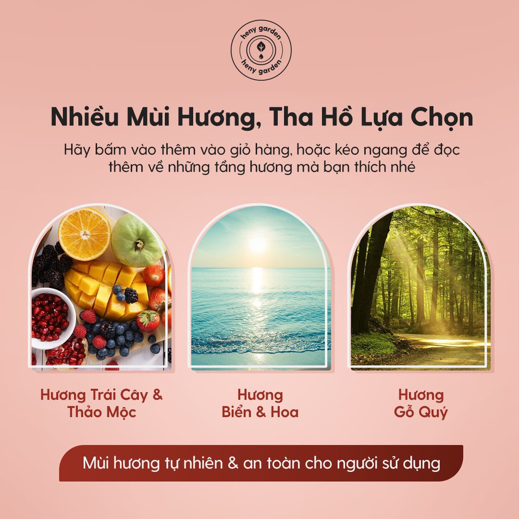 Bộ Tinh Dầu Thơm Khuếch Tán 17 MÙI Thảo Mộc &amp; Trái Cây Heny Garden