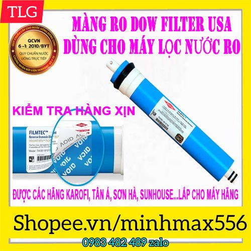 MÀNG RO DOW FILTEC HÃNG | MÀNG RO DOW