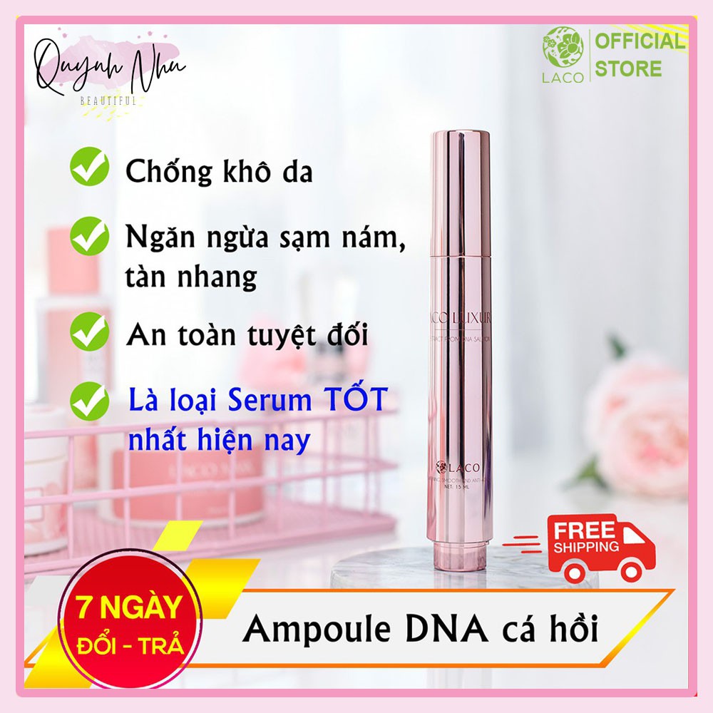 Tinh chất dưỡng da -Serum dưỡng trắng tinh chất cá hồi Ampoule DNA  Laco Luxury tái tạo trẻ hoá giúp da căng bóng | BigBuy360 - bigbuy360.vn
