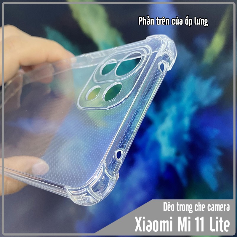 Ốp lưng cho Xiaomi Mi 11 Lite 4G - 5G - NE TPU Trong Suốt Che Camera