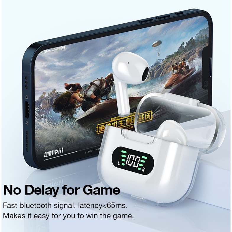 Tai Nghe Bán Chạy: Tai Nghe Bluetooth M16 Pro Bluetooth 5.2 Thiết Kế Trong Suốt Tích Hợp Mic Tiện Dụng Cảm Ứng Thông Mi