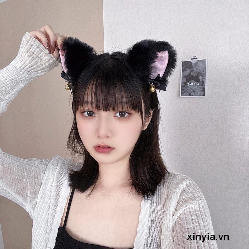 Băng Đô Cài Tóc Hình Tai Mèo Dễ Thương Thiết Kế Thời Trang Cho Nữ