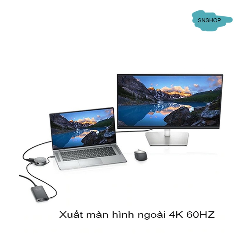 Hub Dell DA310, Da310u - Dock USB C  Xuất Màn Hình 4K 60HZ Cho Laptop, Samsung Dex -SNSHOP