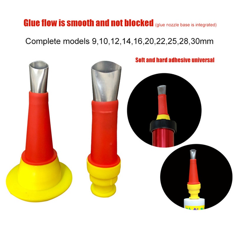 Set 18 Vòi Phun Keo Silicone Bằng Thép Không Gỉ Cho Nhà Bếp / Phòng Tắm
