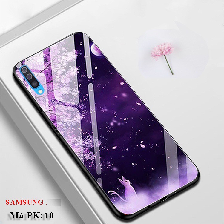 [Freeship] Ốp lưng Samsung A50, ốp điện thoại ss Galaxy A50 mặt kính in hoa văn đẹp, sang trọng, chống trầy xước.