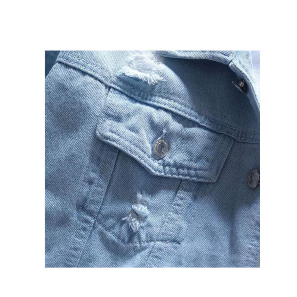 HCM Áo Khoác Jean Nam Mẫu Trơn mã AKJNA20