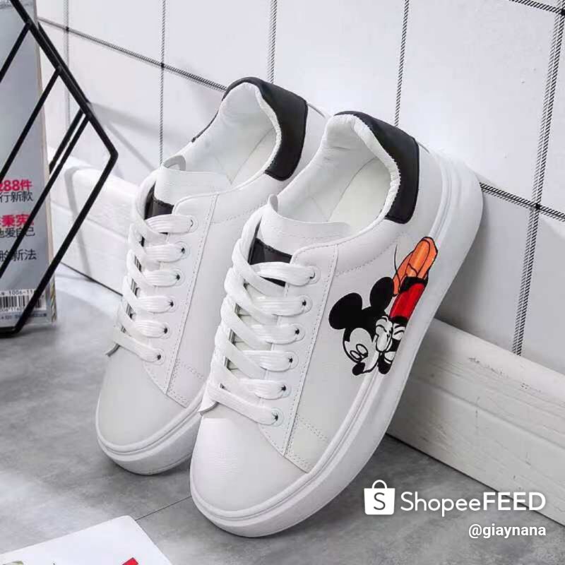 Giày sục thể thao sọc hồng hàn quốc cực xinh