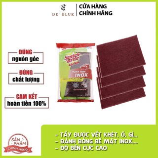 Cước cọ rửa Mạnh hơn inox - 7447 Scotch Brite 3M  - Chữ nhật 10x15cm