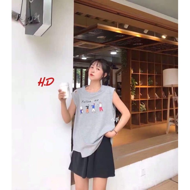 [FREESHIP ĐƠN TỪ 50K] Áo tanktop Follow me bốn người HDA0719